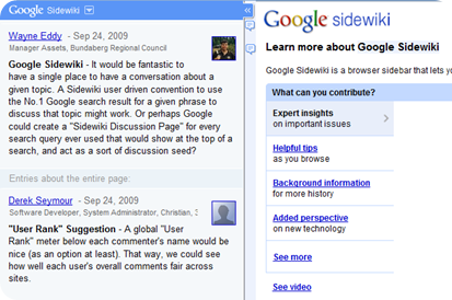 Google Sidewiki - Free commenting by anyone on almost any website | 40tech.com