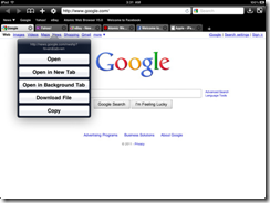 Atomic Web Browser Background Tabs