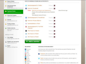 autopost options in Posterous