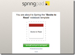 Adding Springpad Notebook Templates | 40Tech