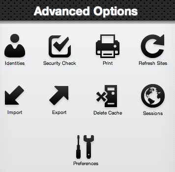 LastPass advanced options