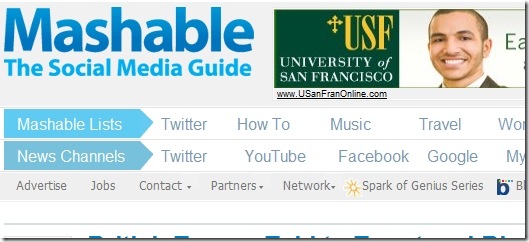Mashable - top tech sites