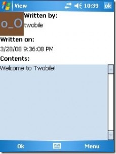 Twobile - Windows Mobile Twitter client twitimage1