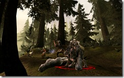 Dragon Age wolf fight