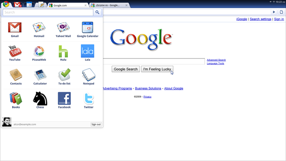 Google Chrome OS | Applications Pane | Chromium Projects