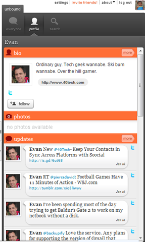 Threadsy sidebar | Evan Kline's public profile