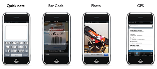 Springpad iPhone App, Ways to Capture while Mobile | 40Tech