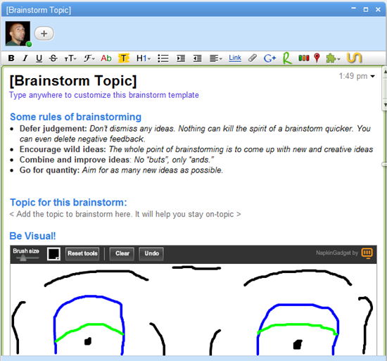 Google Wave Brainstorm Template | 40Tech 