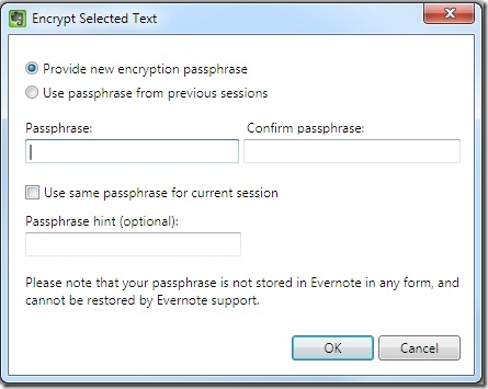 Evernote encryption Evernote encryption