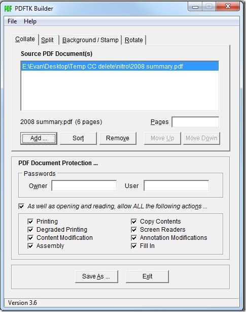 PDFTK Builder PDFTK Builder