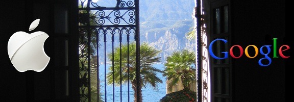 apple or google and open