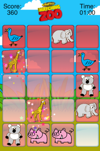 Giraffe's Matching Zoo | Free toddler Game for iPhone