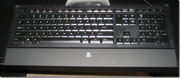 logitech illuminate keyboard overhead shot logitech illuminate keyboard overhead shot