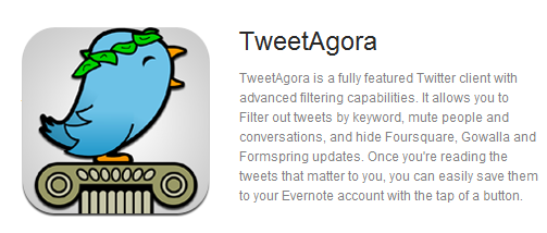 TweetAgora Twitter Client on Evernote Trunk