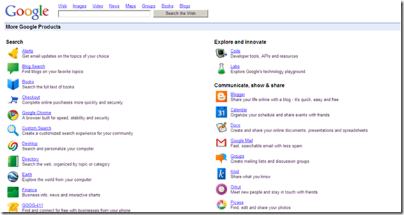 Google services as a Google Wave replacement