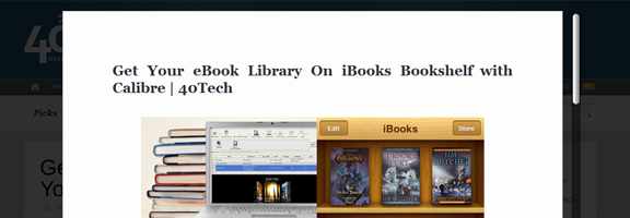 One Click Cuts Out Website Clutter With iReader Chrome, Firefox Extension | 40tech One Click Cuts Out Website Clutter With iReader Chrome, Firefox Extension | 40tech