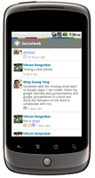 Socialwok on Android 