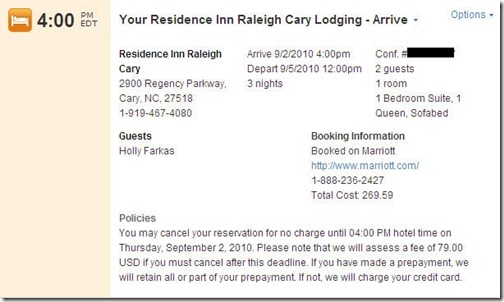 Tripit Hotel Reservation