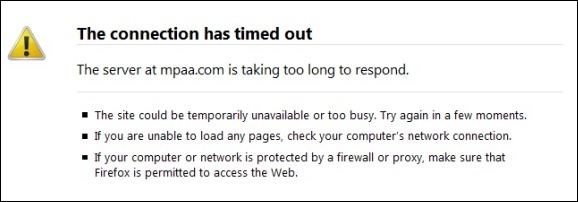 mpaa site taken down