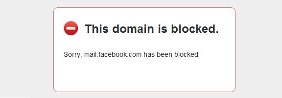 facebook mail blocked