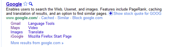 Block Sites from Search Results with Personal Block List Extension for Google Chrome, Rockmelt | 40Tech