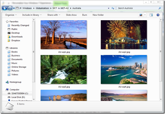 Hidden Country Themes, Australia, in Windows 7 | 40Tech
