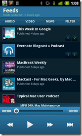 DoggCatcher podcast list