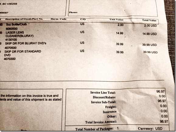 Digital Innovations Shipping Invoice | 40Tech