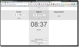 Timer Tab Browser Alarm Clock