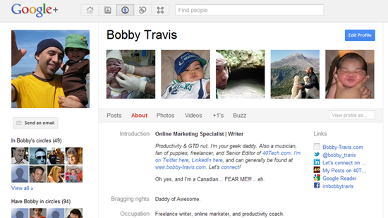 Bobby Travis Google+ Profile | 40Tech