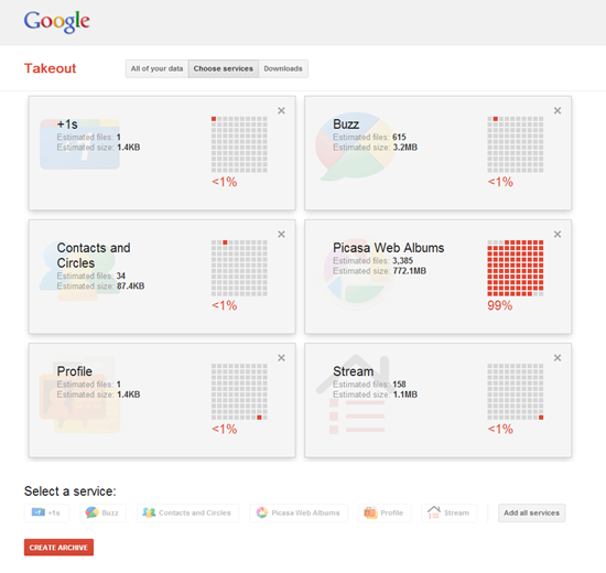 Use Google Takeout to Backup Your Google+, Picasa Data | 40Tech