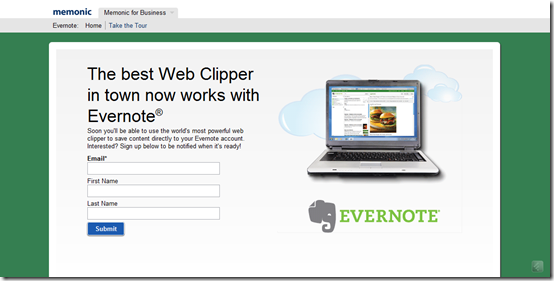 Memonic Clipper Integrates with Evernote | 40Tech