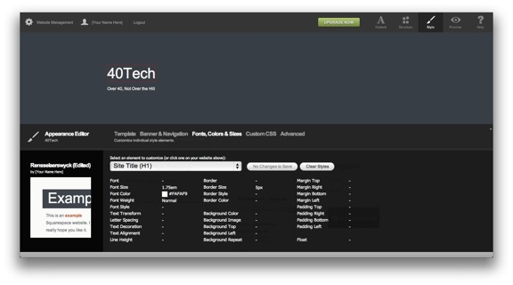 Squarespace customization