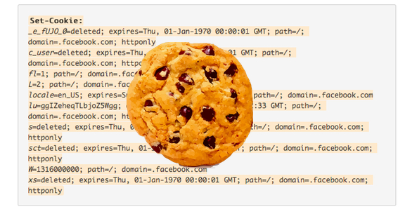 Facebook cookies