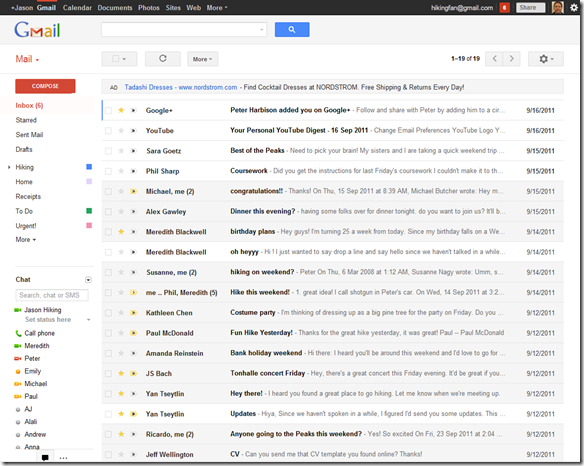 Gmail's New Look