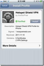 Hotspot Shield VPN for iOS, iPhone, iPad, iPod Touch | 40Tech