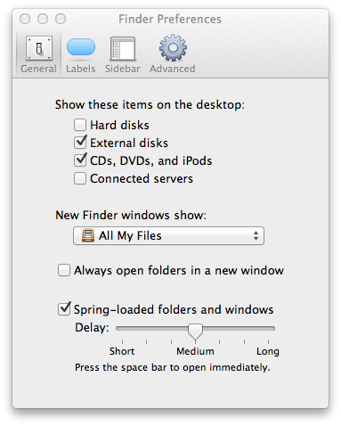 Finder Preferences
