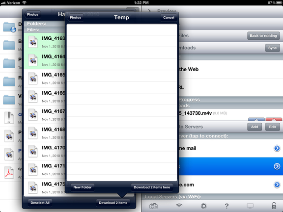 Goodreader save dialog