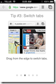Chrome iOS App | Swipe to Change Tabs | 40Tech