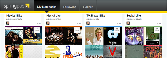 Springpad's Still Going Strong, Introduces Facebook Like Integration | 40Tech