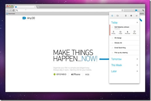 Any.DO Task Manager Chrome Extension