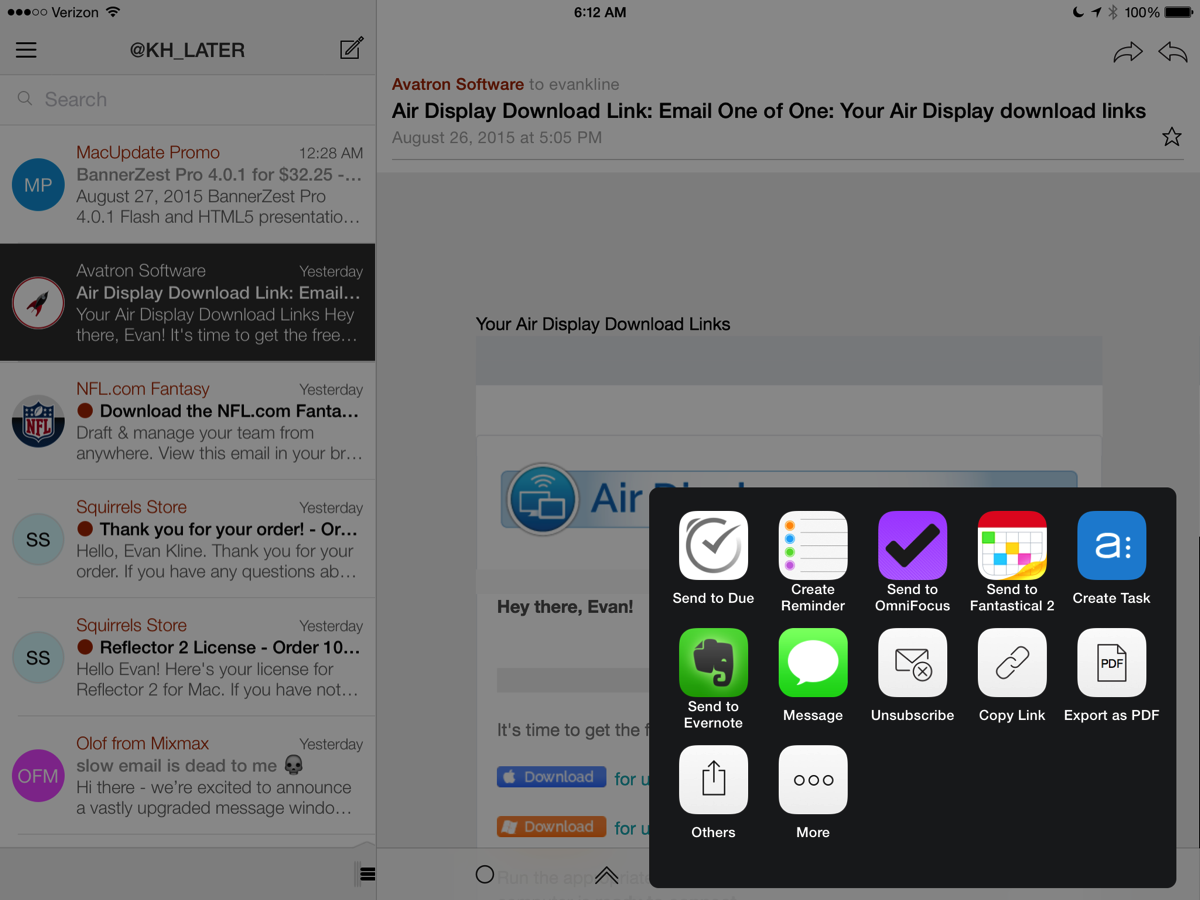 Triage mail on Dispatch for iPad.PNG Triage mail on Dispatch for iPad