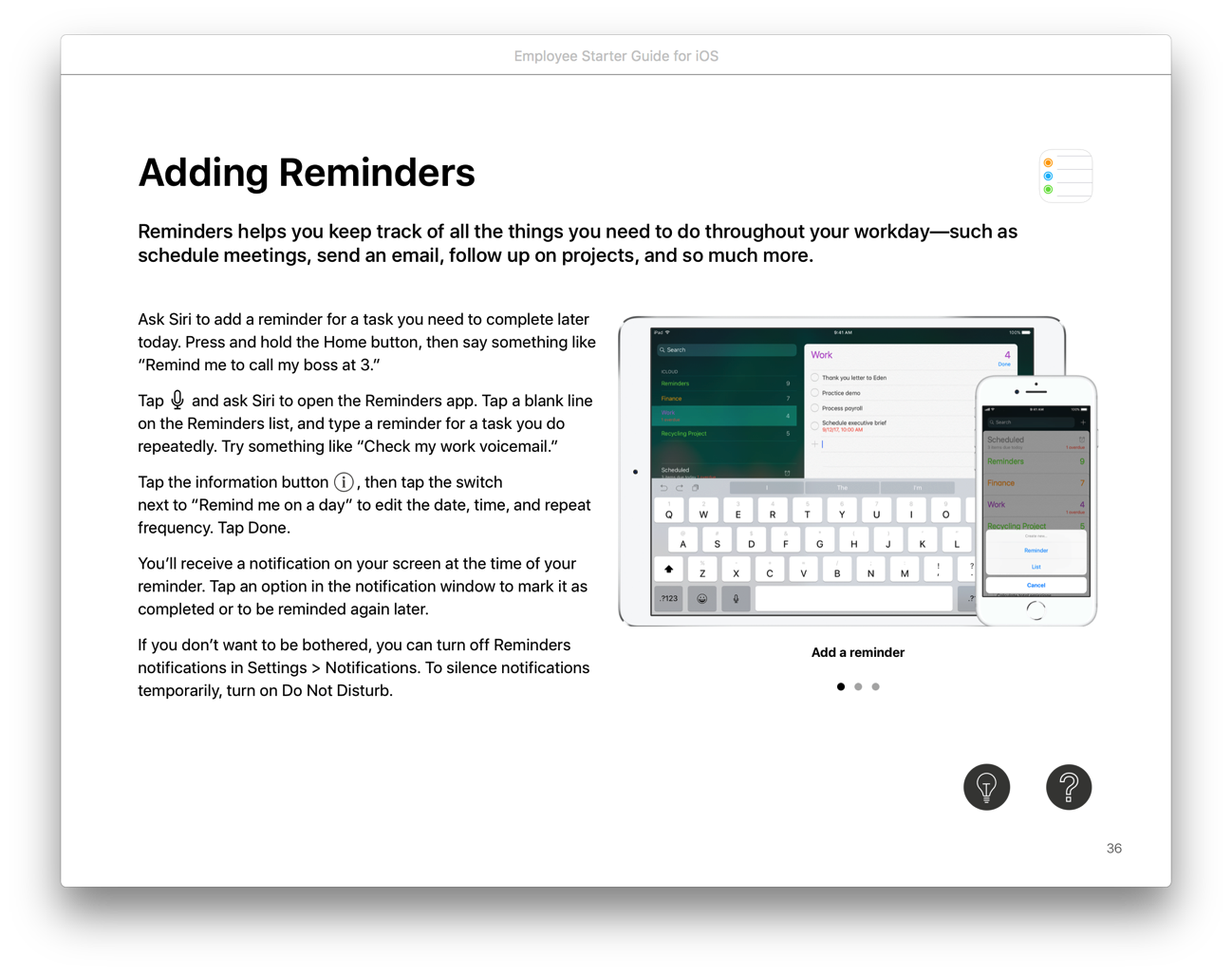 Employee Starter Guide for iOS